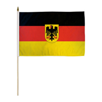 Germany Government Miniature Economy Polyester Flag (12 in. x 18 in.), MGERM1218P