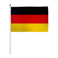 Germany Miniature Economy Polyester Flag (12 in. x 18 in.), MGERM1218P