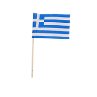Greece (Hellenic Republic) Miniature Cotton Flag (4 in. x 6 in.), MGREE46C