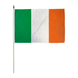 Ireland Miniature Economy Polyester Flag (12 in. x 18 in.), MIREL1218P