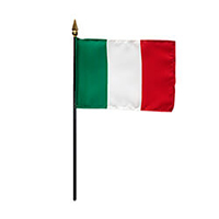Rayon Italy Miniature Flag