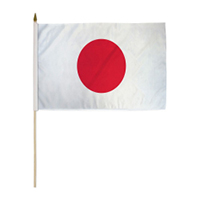 Japan Miniature Economy Polyester Flag (12 in. x 18 in.), MJAPA1218P