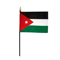Hashemite Kingdom of Jordan Miniature Flag, MJORD46