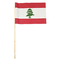 Republic of Lebanon Miniature Flag, MLEBA1218