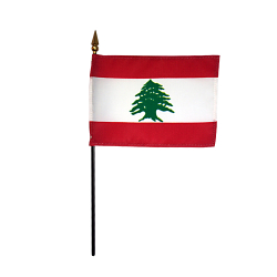 thumbnail image 2 of Black Grunge Lebanon Flag Lapel Pin 2 of 11