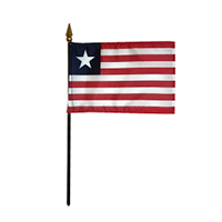 Liberia Miniature Flag, MLIBE46