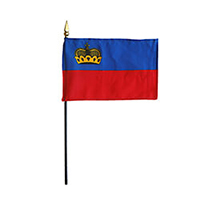 Principality of Liechtenstein Miniature Flag, MLIEC46