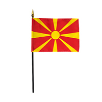 Republic of Macedonia Miniature Flag, MMACE46