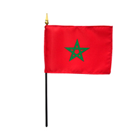 Kingdom of Morocco Miniature Flag, MMORO46