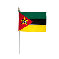 Republic of Mozambique Miniature Flag, MMOZA46