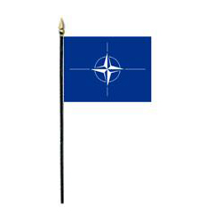 North Atlantic Treaty Organization (NATO)  Miniature Flag, FBPP0000011195