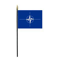 North Atlantic Treaty Organization (NATO)  Miniature Flag