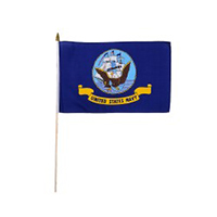 Navy Miniature Economy Polyester Flag (12 in. x 18 in.), MNAVY1218P