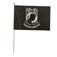 POW MIA Miniature Flag, MPOWM1218