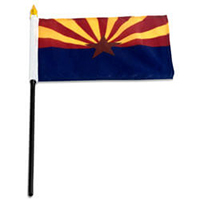 Arizona Miniature Economy Polyester Flag (12 in. x 18 in.), MSAZ1218P