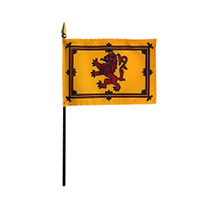 Scottish Rampant Lion Miniature Flag, MSCOT46