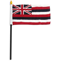 Hawaii Miniature Economy Polyester Flag (12 in. x 18 in.), MSHI1218P