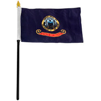 Idaho Miniature Economy Polyester Flag (12 in. x 18 in.), MSID1218P