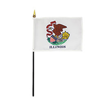 Illinois Miniature Flag