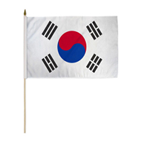 South Korea Miniature Economy Polyester Flag (12 in. x 18 in.)