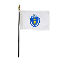 Massachusetts Miniature Flag