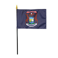 Michigan Miniature Flag, MSMI46
