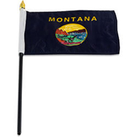 Montana Miniature Economy Polyester Flag (12 in. x 18 in.), MSMT1218P
