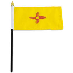 New Mexico Miniature Economy Polyester Flag (12 in. x 18 in.), MSNM1218P