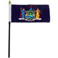 New York Miniature Economy Polyester Flag (12 in. x 18 in.), MSNY1218P