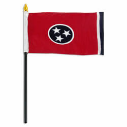 Tennessee Miniature Economy Polyester Flag (12 in. x 18 in.), MSTN1218P