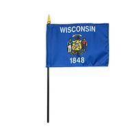 Wisconsin Miniature Flag