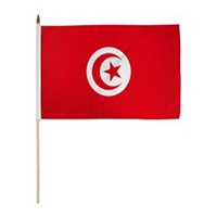 Tunisian Republic Miniature Economy Polyester Flag (12 in. x 18 in.), MTUNI1218P