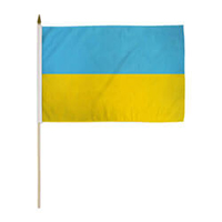 Ukraine Miniature Economy Polyester Flag (12 in. x 18 in.), MUKRA1218P