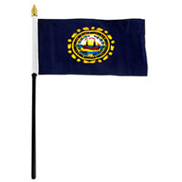 New Hampshire Miniature Flag, MSNH1218P