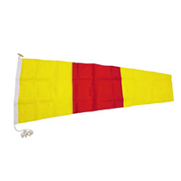 0 International Code Signal Pennants, Nylon Rope Wood