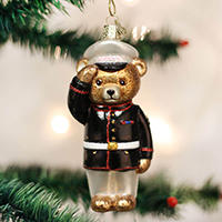 Marine Corps Bear Ornament, OWC12403