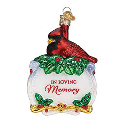 Memorial Cardinal Ornament, OWC16136