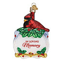 Memorial Cardinal Ornament, OWC16136