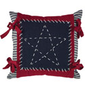 Stitched Star Accent Pillow, PARK75031
