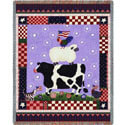 Patriotic Animals Throw Blanket, PCI795T