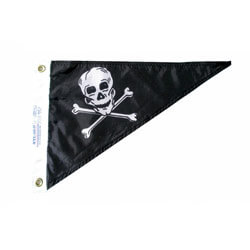 Jolly Roger Pirate Single Pennant, PENNPIRATE1015