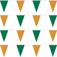 Green/Orange String Pennants