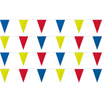 Red Blue Yellow String Pennants, PENNS120O