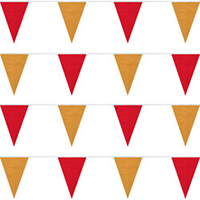Red & Orange String Pennants, PENNS120RO
