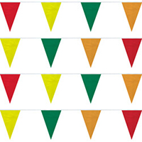 Red YellowGreen Orange String Pennants, PENNS120RYGO