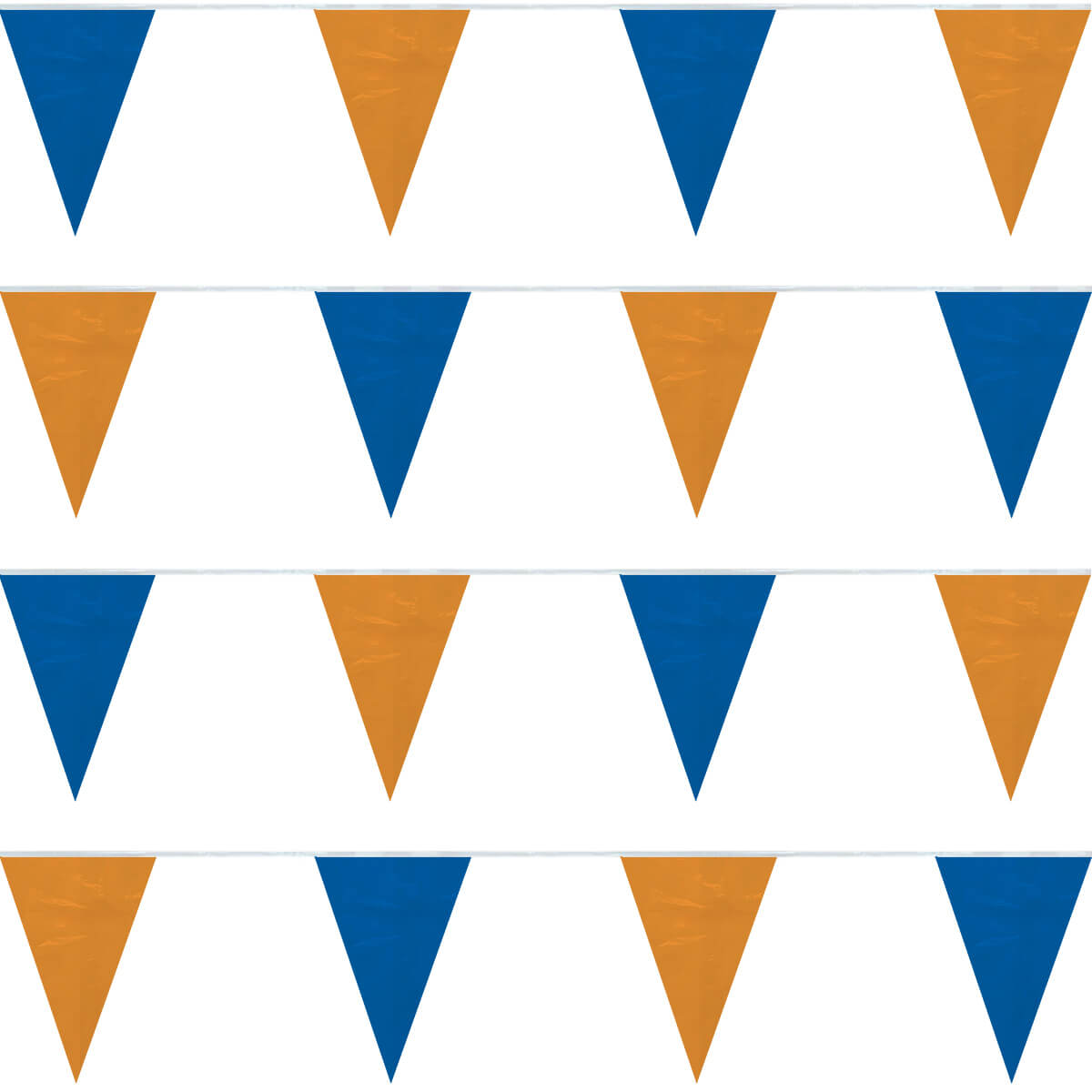 Blue/Orange String Pennants
