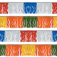 Assorted Colors Fiesta Fringe String Pennants