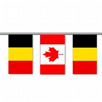 Belgium & Canada String Pennants