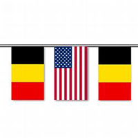 Belgium & U.S. String Pennants