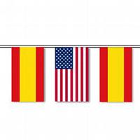 Spain & U.S. String Pennants